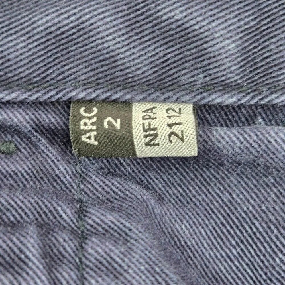 Carhartt Men Pants 38X32 Blue Cotton Nylon Chino Twill FR Work Pants READ
